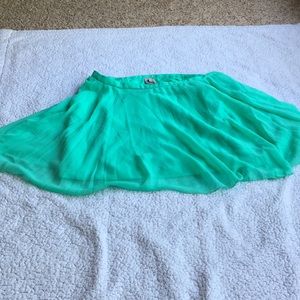 ASOS Mint Pleated Chiffon skirt!